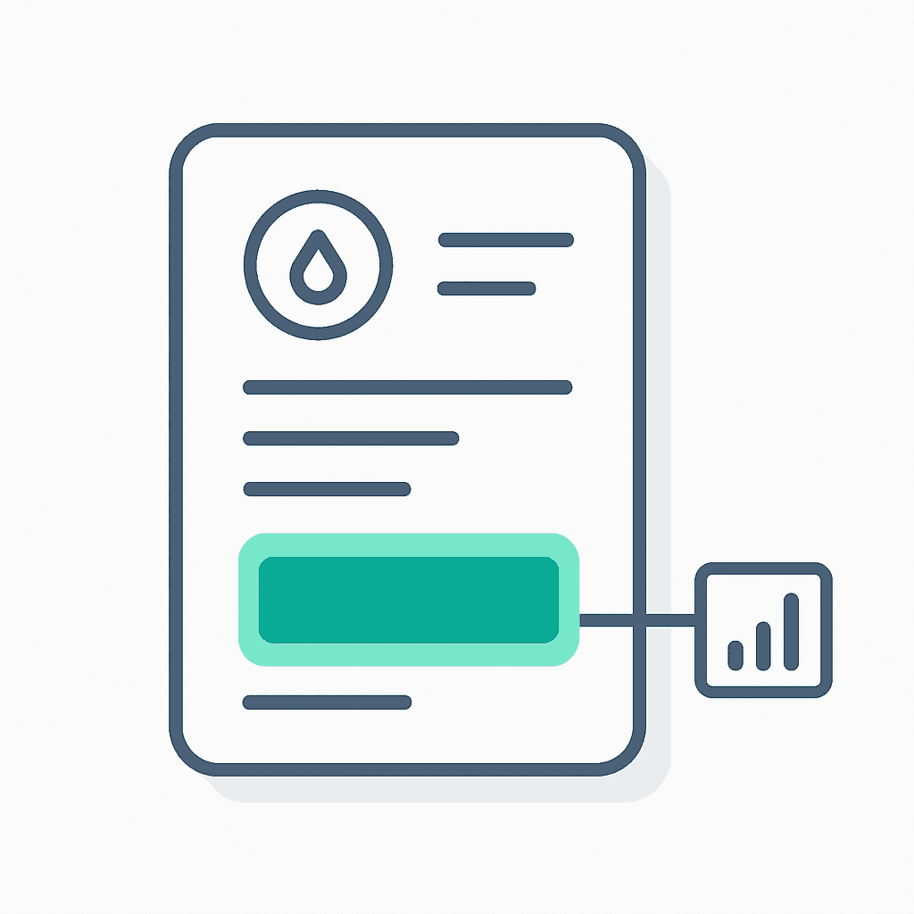 Utility bills illustration